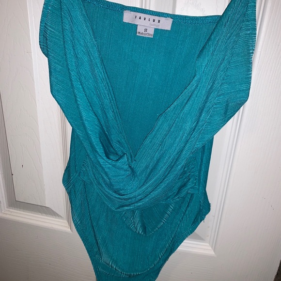 SHEIN blue bodysuit (never worn just tried on) - Picture 1 of 3